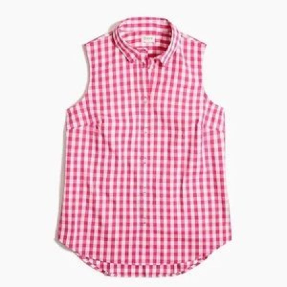 J CrewFactory -  Sleeveless Cotton Poplin Blouse - Size XL
